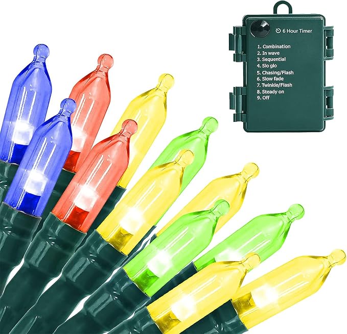 Christmas Light, 33ft 100 LED Outdoor String Light by ASENEK