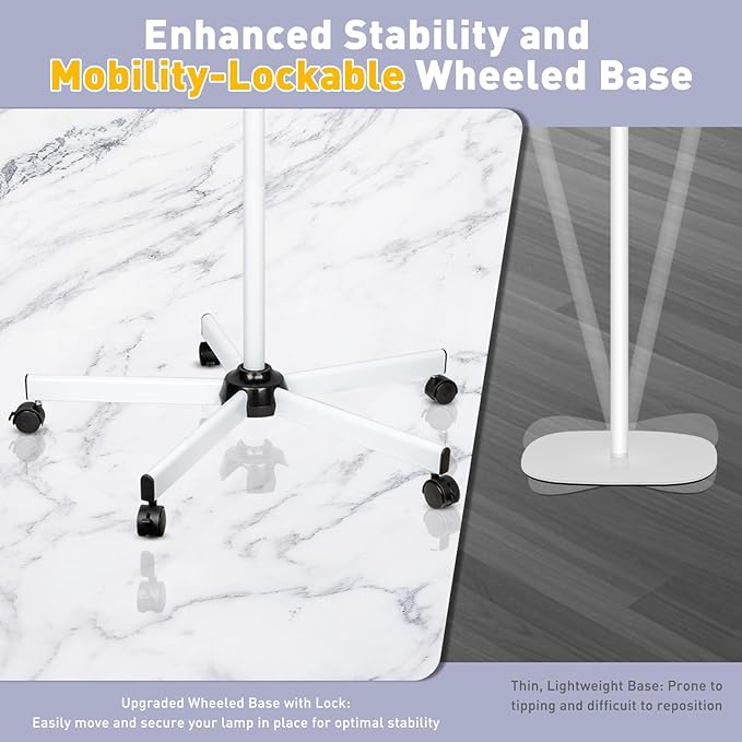 10X Magnifying Glass with Light and Stand, 2200 Lumens Dimmable Magnifying - Image 8
