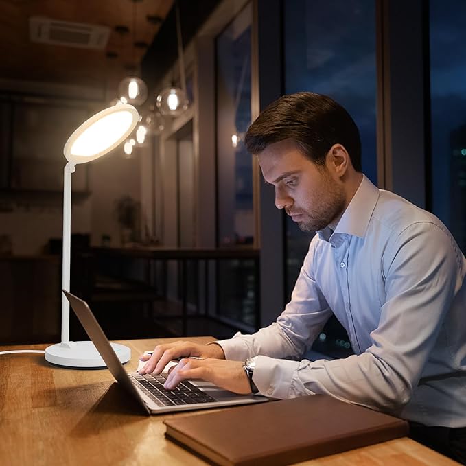 LED Desk Lamp With Swing Arm and Flexible Neck - Image 9