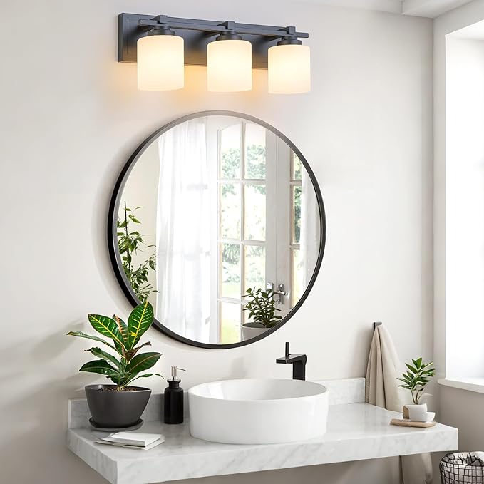 3 Light Modern Bathroom Light Fixtures Over Mirror, E26 Socket - Image 2