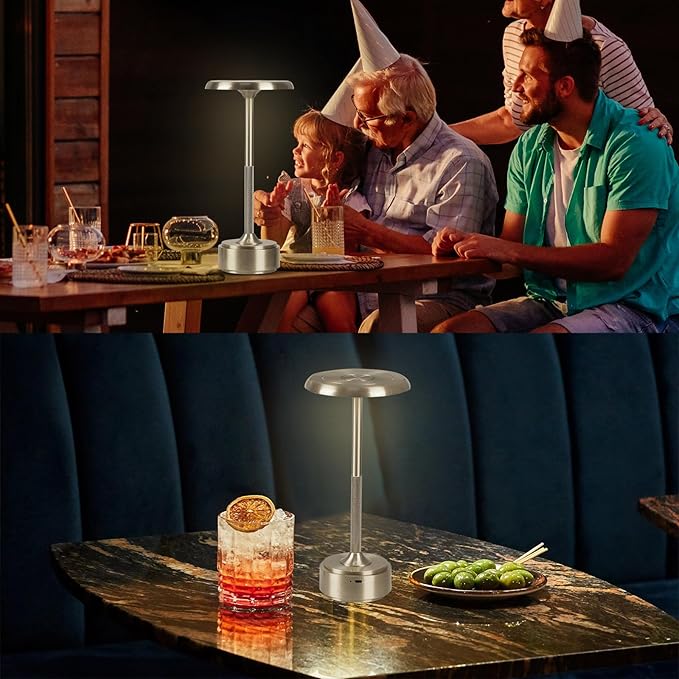 5200mAh Rechargeable Cordless LED Table Lamps Touch Sensor Light, 3-Levels - Image 4