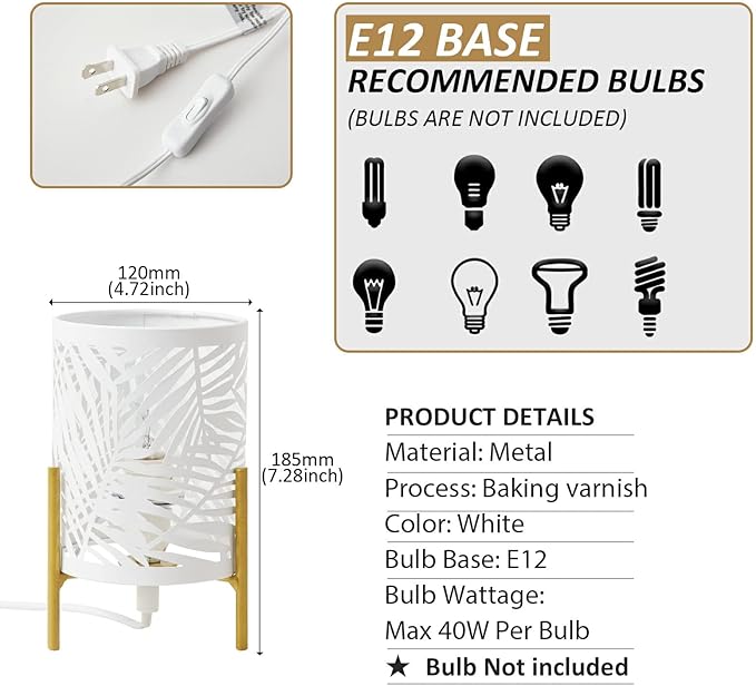 OuXean Decorative Table Lamp, Night Light - Image 4