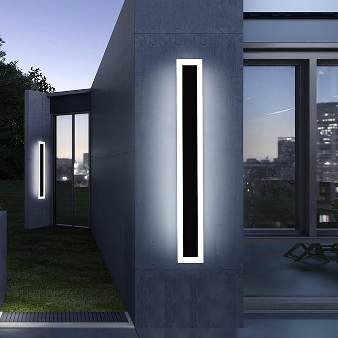 Upgrade Widened 2 Pack Long Outdoor Modern LED Wall Light, 47.2inch Large Black - Image 8