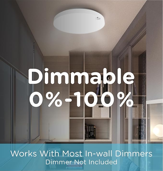 Flush Mount Ceiling Light Hardwired 9 Inch 18W Dimmable 5 CCT - Image 4