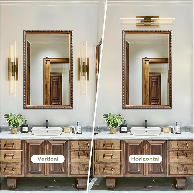 Gold 22.8" Sconces Wall Lighting, Bathroom Vanity Lights Fixtures - Image 3