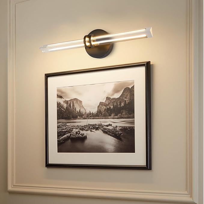 YUYI Crystal Picture Light for Wall, Modern K9 Crystal Dimmable Painting Lights by YUYILIGHTING