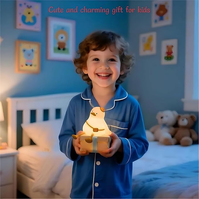 Duck Night Light for Kids, Cute baby Night Lamp, Cool Stuff, Soft Nightlight - Image 6