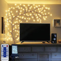 Lighted Willow Vine with Remote Control On/Off Timmer Dim, 7.5Ft Christmas by Lituplife