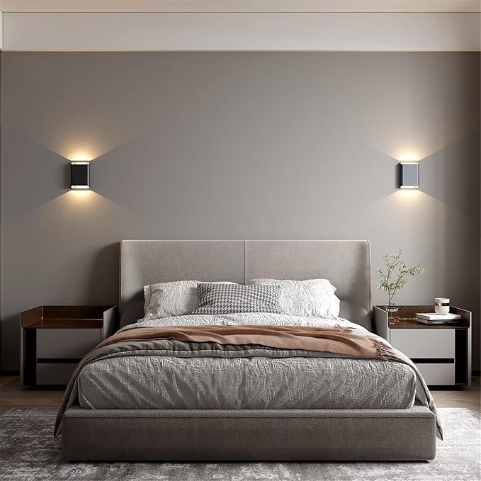 Wall Lights for Bedroom Up and Down Indoor Wall Light, Outdoor Wall Sconces LED - Image 2