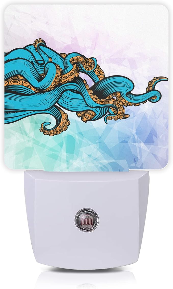 Octopus Night Light, Ocean World Sea Octopus Animal Night Lights Plug into Wall by Oeaskly
