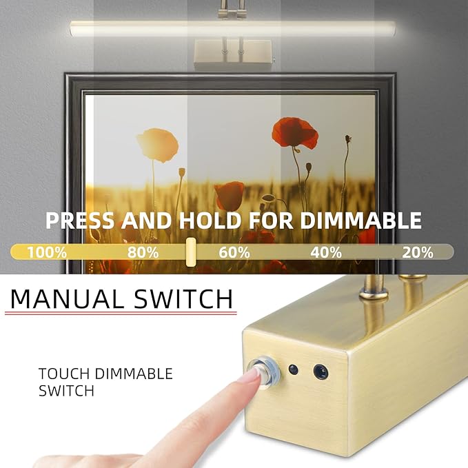 Picture Light, Picture Lights for Wall Cordless, Battery Wall Lights for - Image 5