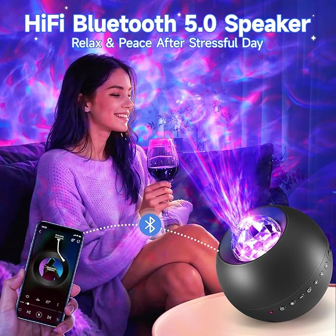 COOLNIGHT Galaxy Light Projector, 210 Light Effects Ceiling Projector - Image 5
