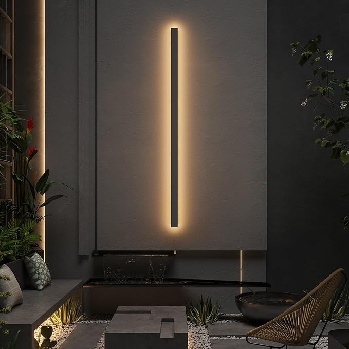 56In Long Outdoor Light, IP65 Waterproof Modern Exterior Lighting Fixture 3000K by Coinmit