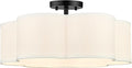 Black Semi Flush Mount Ceiling Lights, 6-Light 18Inch Ceiling Light Fixtures by Audickic