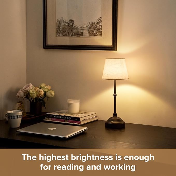 2 Pack Cordless Table Lamp, Rechargeable Desk Lamp - Image 6