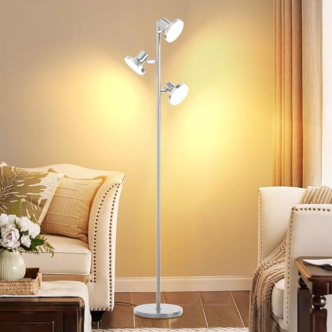 36W LED Tree Floor Lamp, Modern Dimmable Standing Lamp - Image 8
