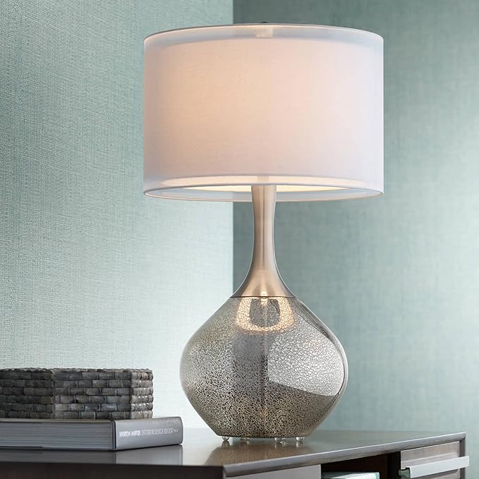 Possini Euro Design Swift Mid Century Modern Table Lamps 30.5" Tall Set of 2 - Image 8