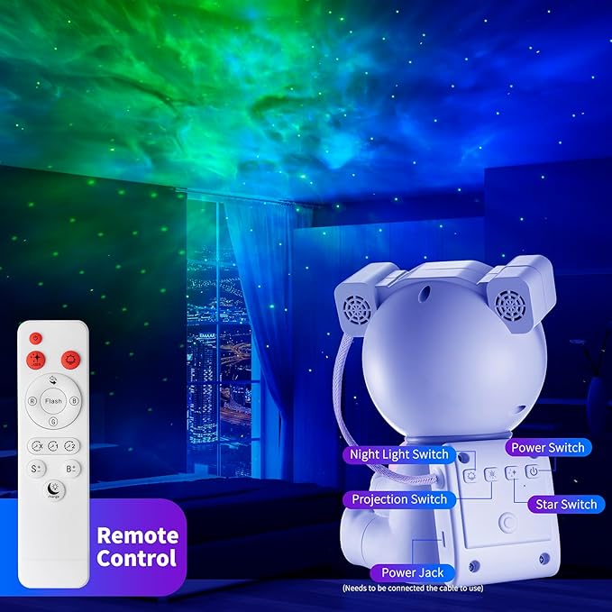 Astronaut Galaxy Projector Light, 2 in 1 Star Projector Light - Image 6