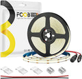 16.4FT COB LED Strip DC12V Warm White Flexible High Density Uniform Bright Light by FCOB