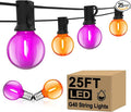 25FT G40 LED Outdoor Halloween String Lights, Hanging Patio Lights by Goothy