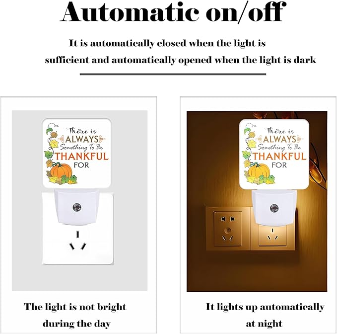 Be Thankful Night Light, Plug Into Wall - Image 3