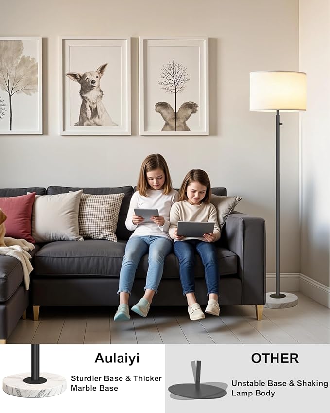 Floor Lamp for Bedroom, Modern Floor Lamp for Living Room, Standing Lamp - Image 4