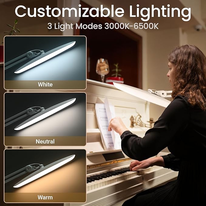1600 Lumens LED Desk Lamp 24W Super Bright Architect Task Lamp 20 Inches 3 - Image 2