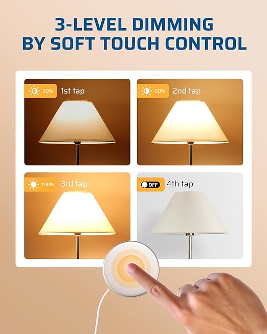 DEWENWILS 2 Pack Touch Dimmer Switch, Touch Pad Control - Image 3