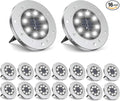 ZGWJ Solar Ground Lights, 16 Pack Waterproof Solar Garden Lights, Upgraded by ZGWJ