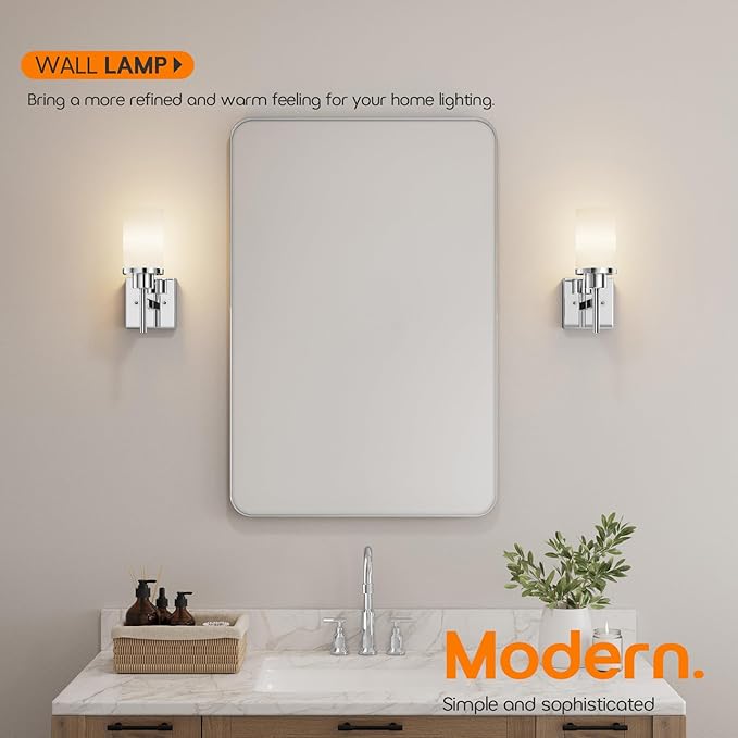 Vanity Lights Polished Chrome Bathroom Light Fixtures - Image 2