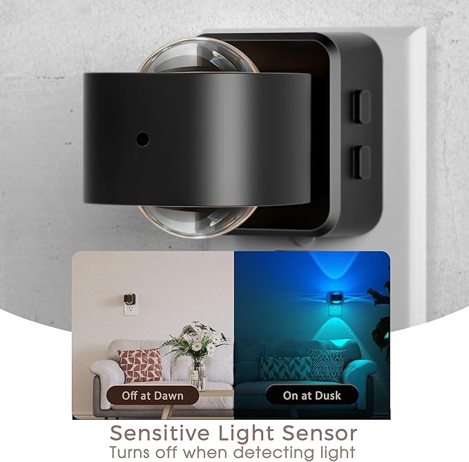Briignite Night Light Projector, RGB Color Changing Night Light - Image 3