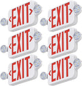 Led Exit Sign Emergency Light Combo Adjustable Two Head, Double Sided and by SASELUX