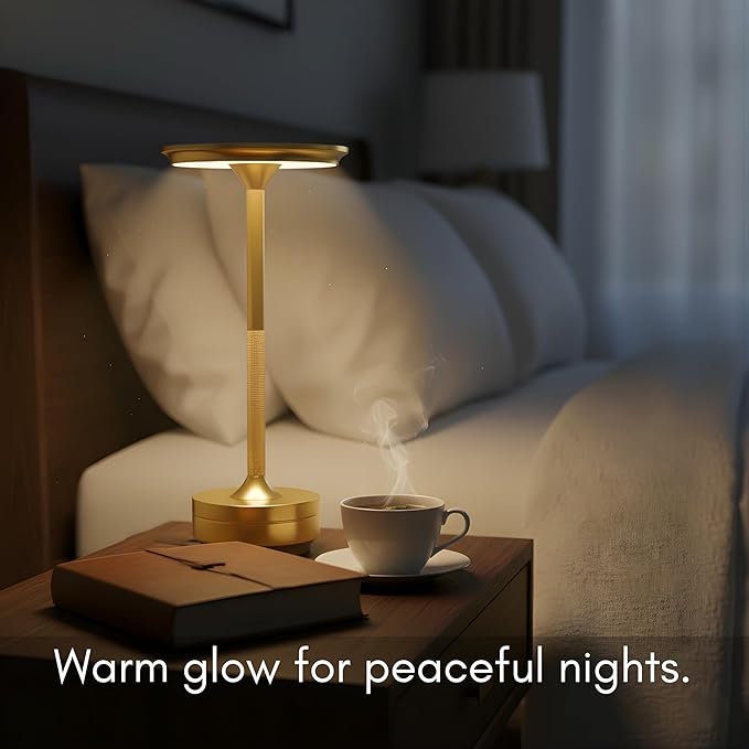 Cordless Rechargeable Touch Lamp 5000mAh Battery, 20+ Hours Use, USB-C Charging - Image 9