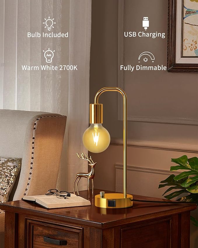 ONEWISH Industrial Table Lamp - Image 4