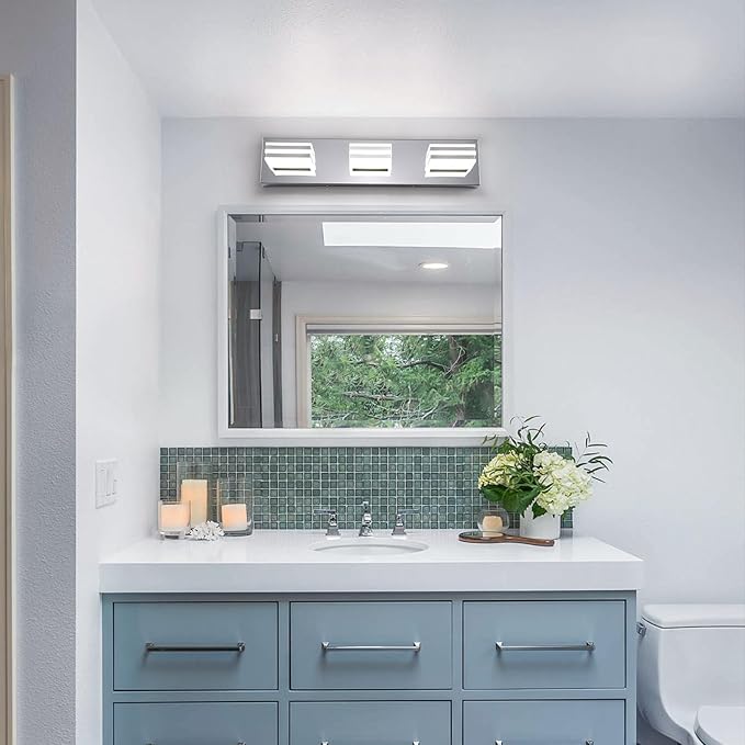 LED Vanity Lights 20in Bathroom Lights Fixtures over Mirror 3 Light LED - Image 7