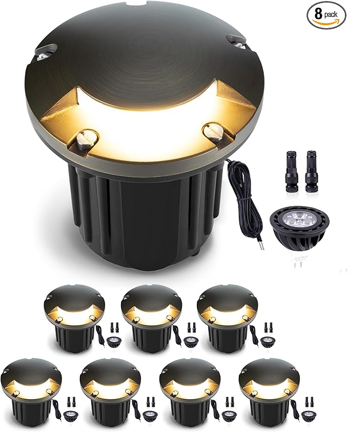 Gardenreet Low Voltage Brass Well Lights by Gardenreet