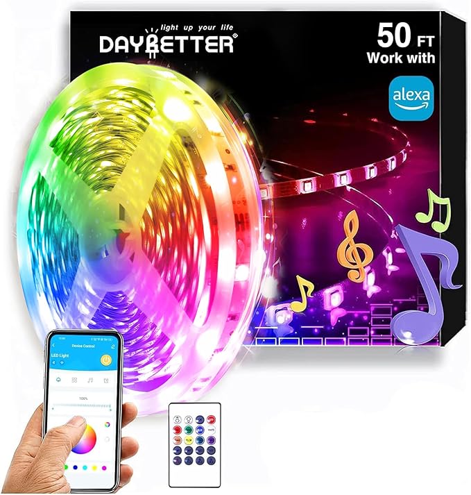 DAYBETTER RGB Led Light Strips Kit Compatible by DAYBETTER