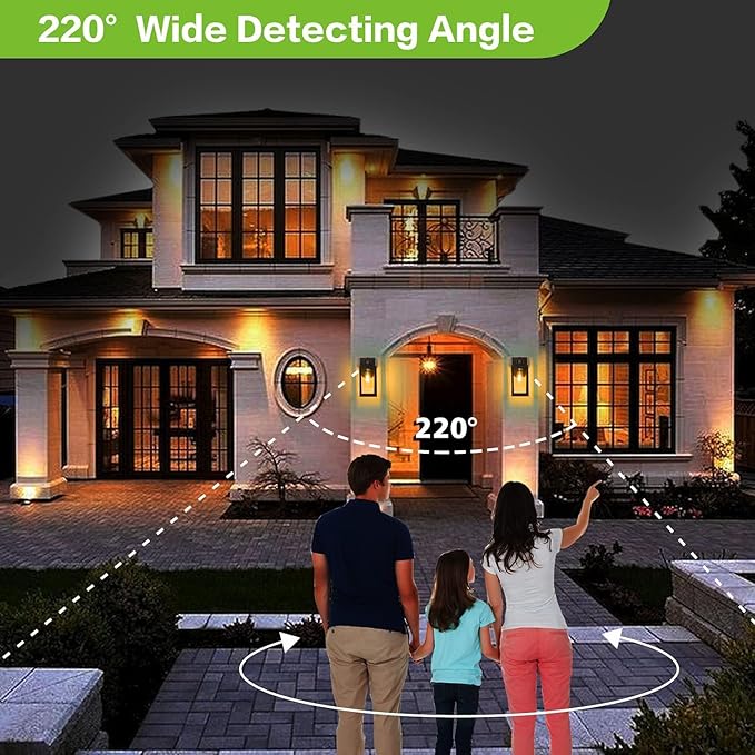 hykolity Large Outdoor Wall Light, 16 Inch Lantern, Dusk to Dawn Exterior - Image 5
