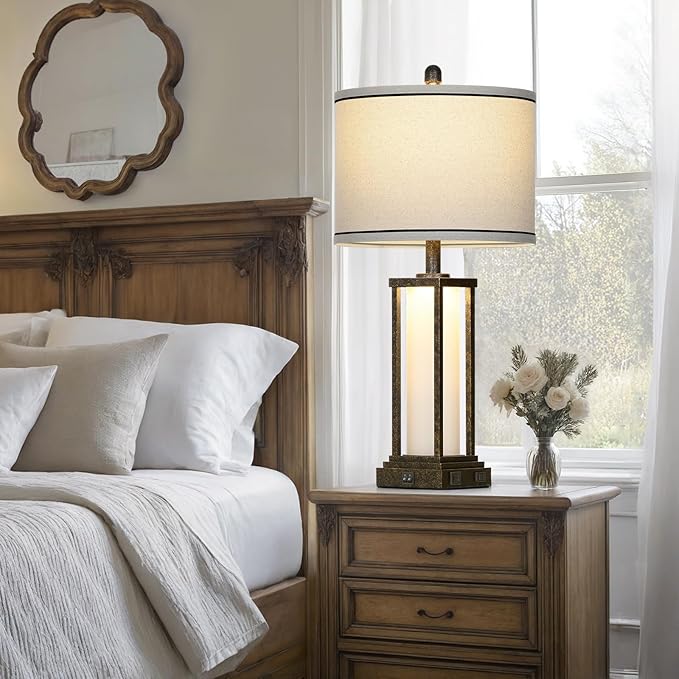 27" Tall Vintage Table Lamp - Image 6