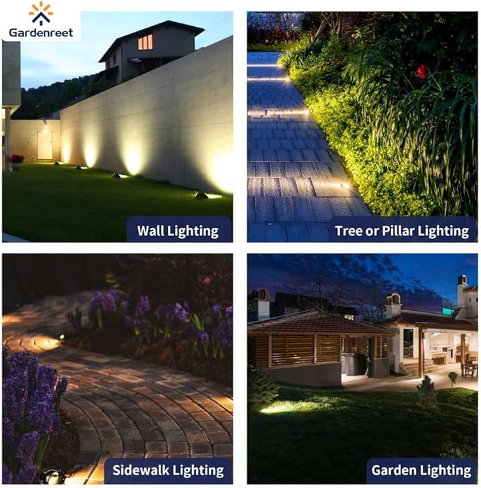 Gardenreet Brass Low Voltage In Ground Well Lights Kit - Image 6
