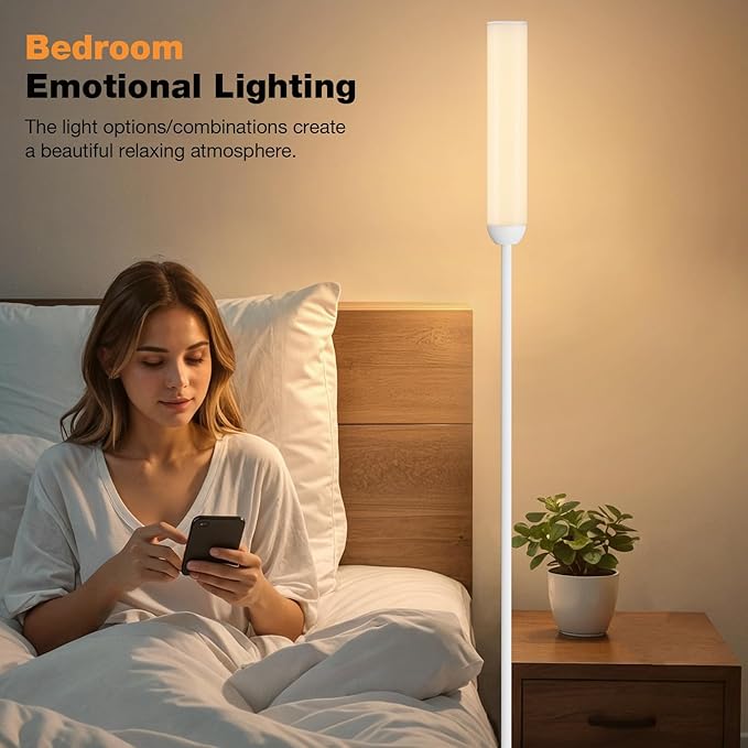Ambimall LED Floor Lamp with Remote Control, Foot Switch - Image 4