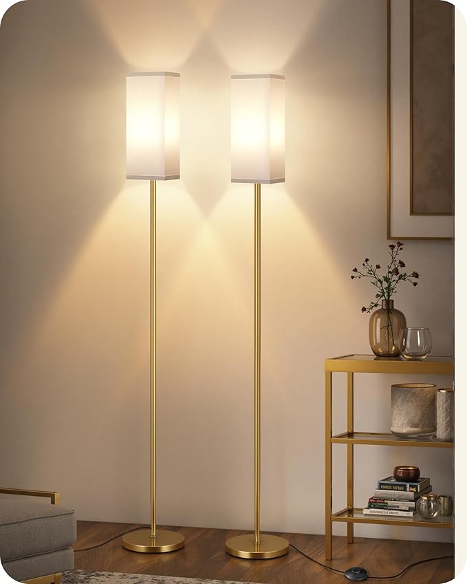 2Pack Floor Lamp, Pole Lamp by GOEBLESON