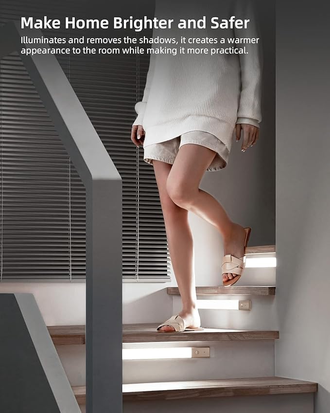 EZVALO 48 LED Under Cabinet Lighting, Motion Sensor Closet Light - Image 4