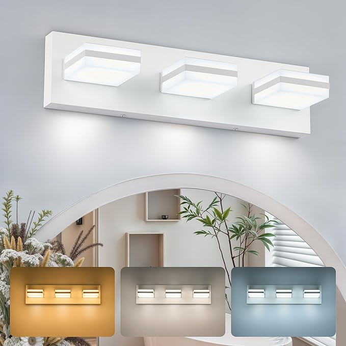 VONLUCE Bathroom Vanity Light Fixture, 3-Light Modern LED Vanity Lights by Vonluce