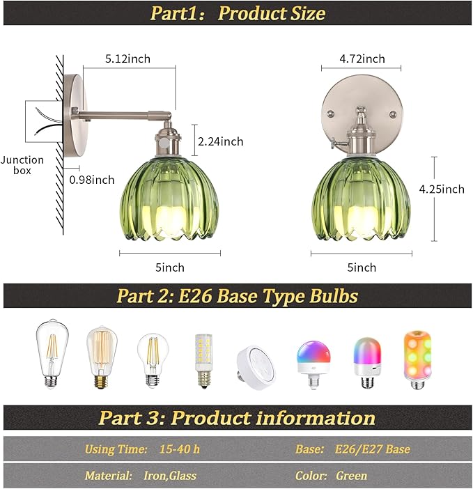 Battery Operated Wall Sconce - Image 7