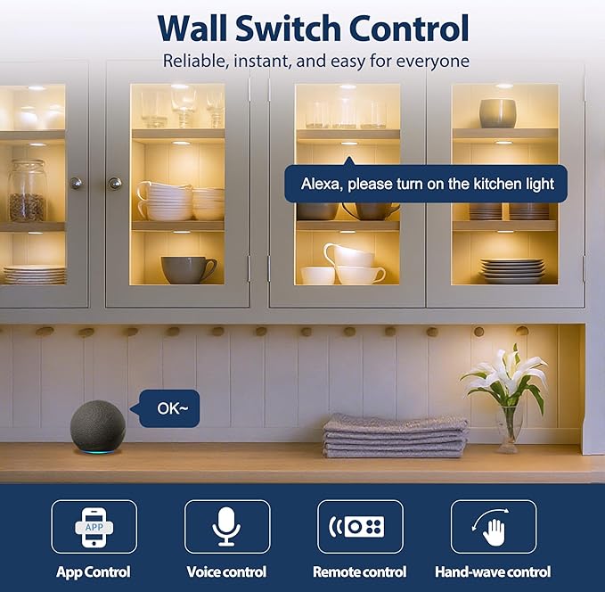 V4light LED Puck Lights, Smart Under Cabinet Lighting - Image 3