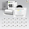 ASD Trimless 2 Inch LED Recessed Lighting, 8W 120V Commercial Square Downlight by ASDLightingCorporation