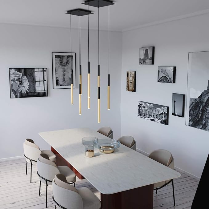 ALTAIR 4 Mini Pendant Lighting Black-Brass - Image 5