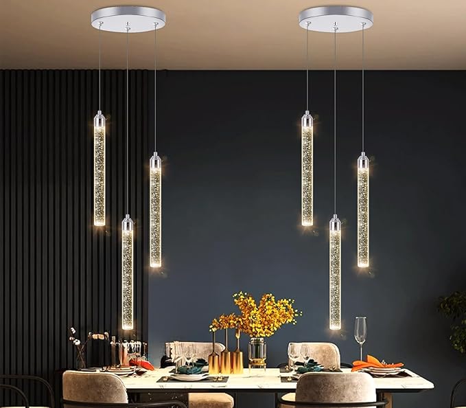 Mini Chandelier Crystal Pendant Lights Integrated LED Pendant Light Fixtures - Image 7