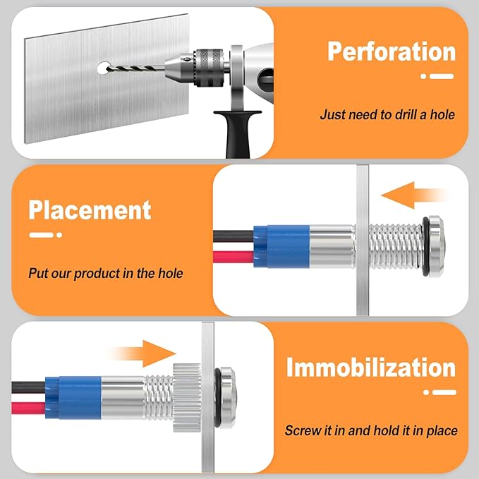 GASHER 5 PCS Energy Saving Indicator Light, LED Light 12V/24V/110V 20mA Panel - Image 5